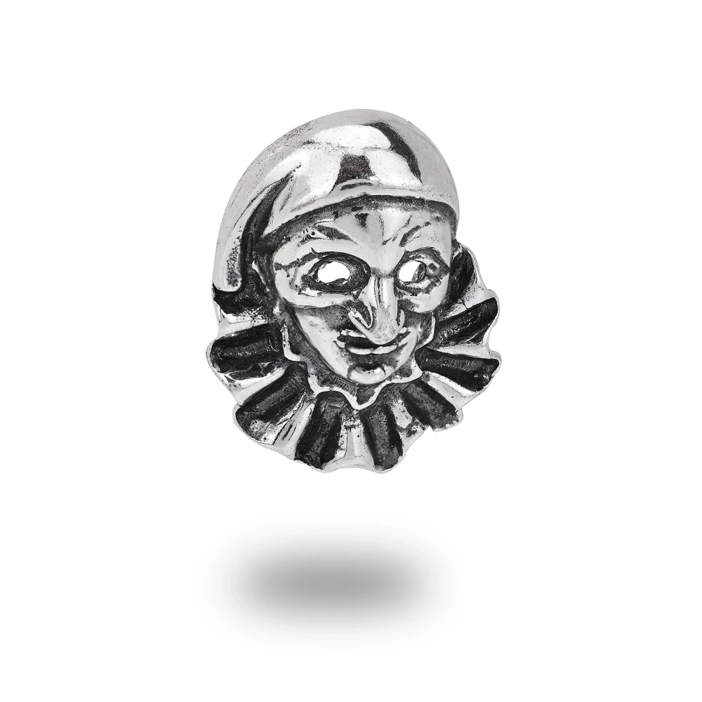 Maschera di Pulcinella in argento