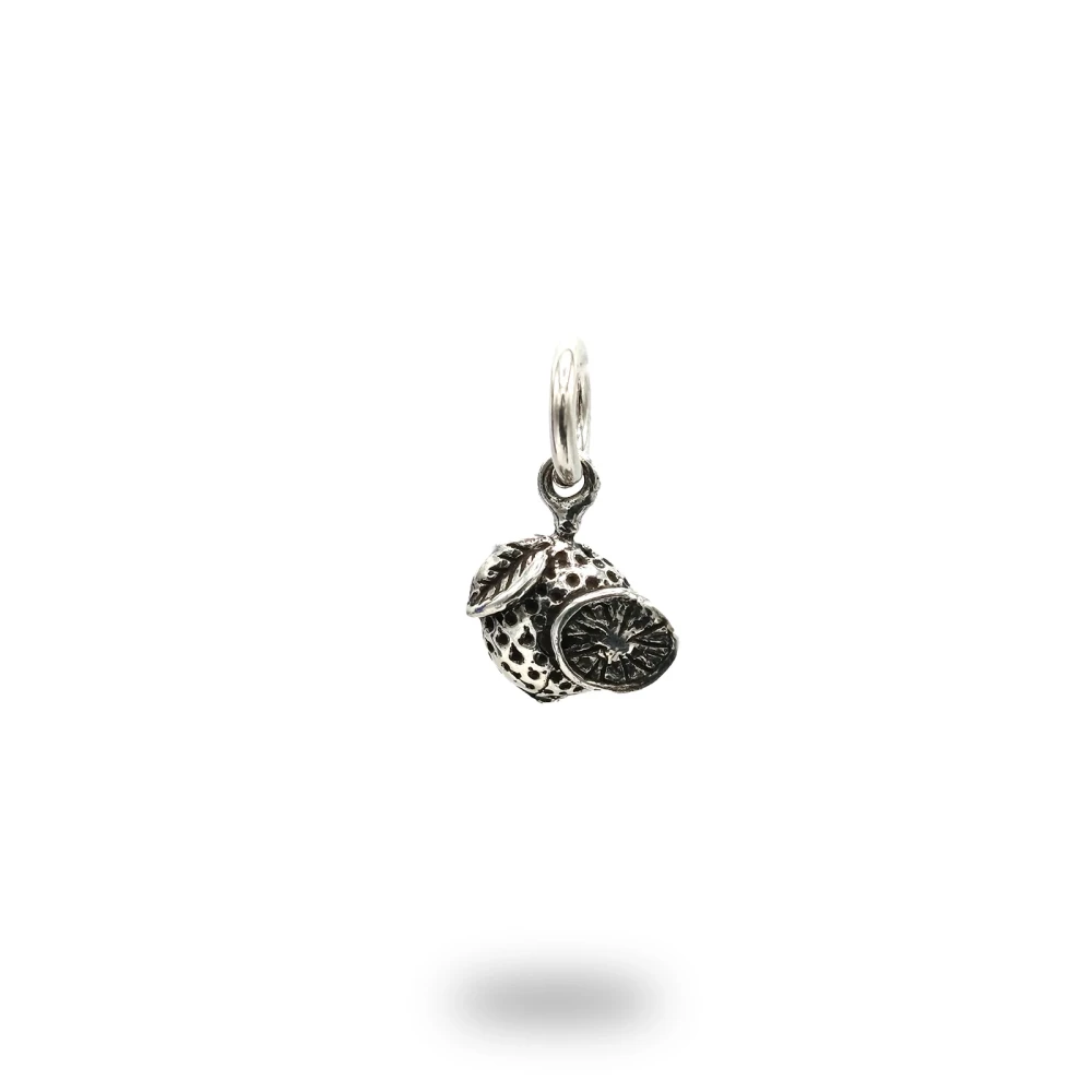 Charm con arancia in argento