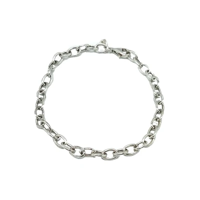 Bracciale in argento rodiato