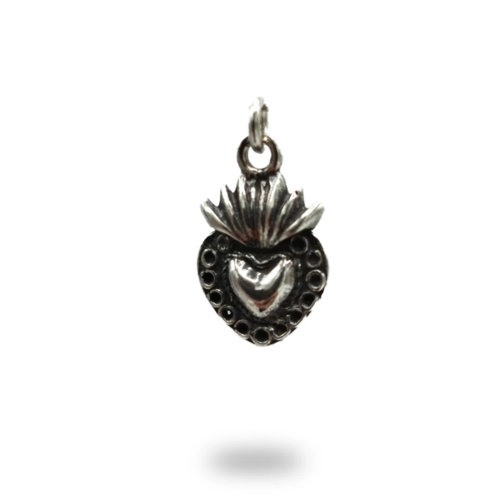 Cuore ex voto in argento