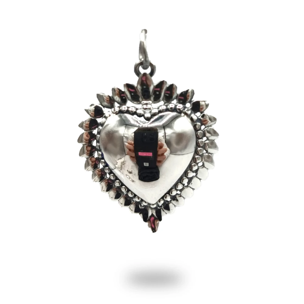 Cuore ex voto in argento