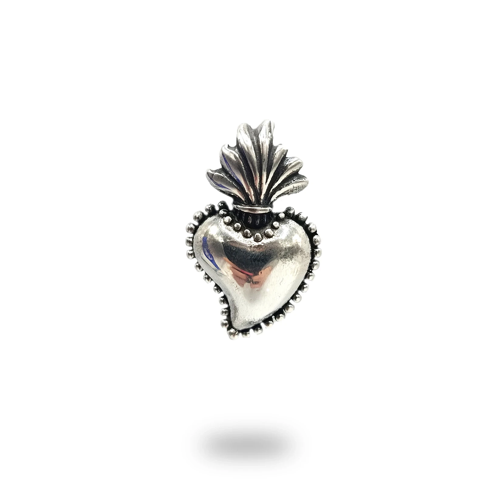 Cuore ex voto in argento